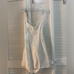 WHITE FLORAL LACE MINI DRESS NWT